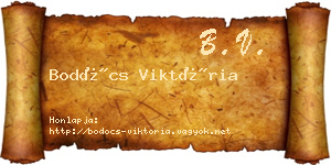 Bodócs Viktória névjegykártya