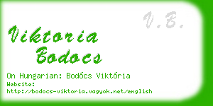 viktoria bodocs business card